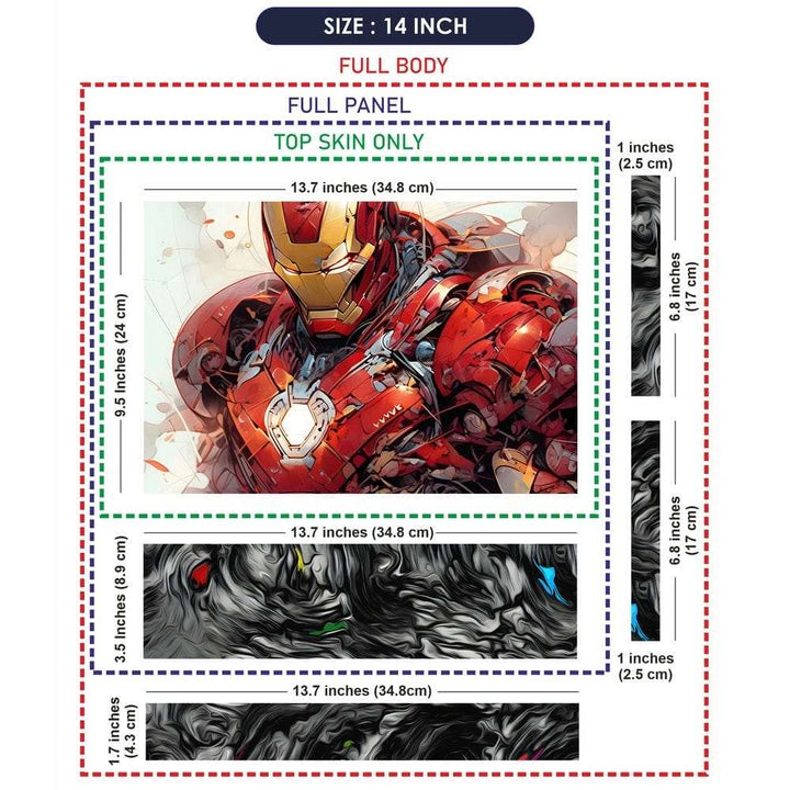 Laptop Skin - Iron Man Suite Art