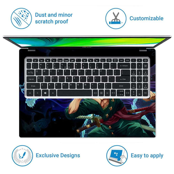 Laptop Skin - Roronoa Zoro Dragon