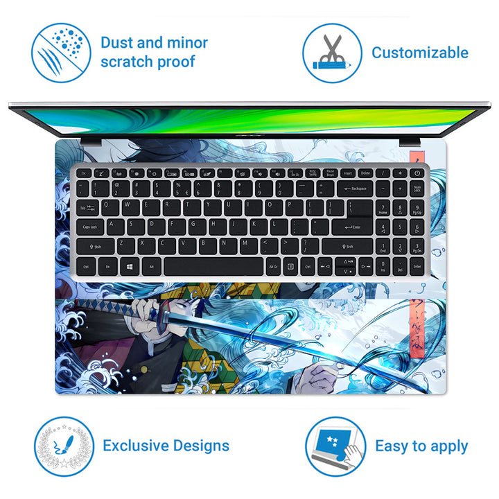 Laptop Skins - Katana Anime Demon Slayer Kimetsu No Yaiba