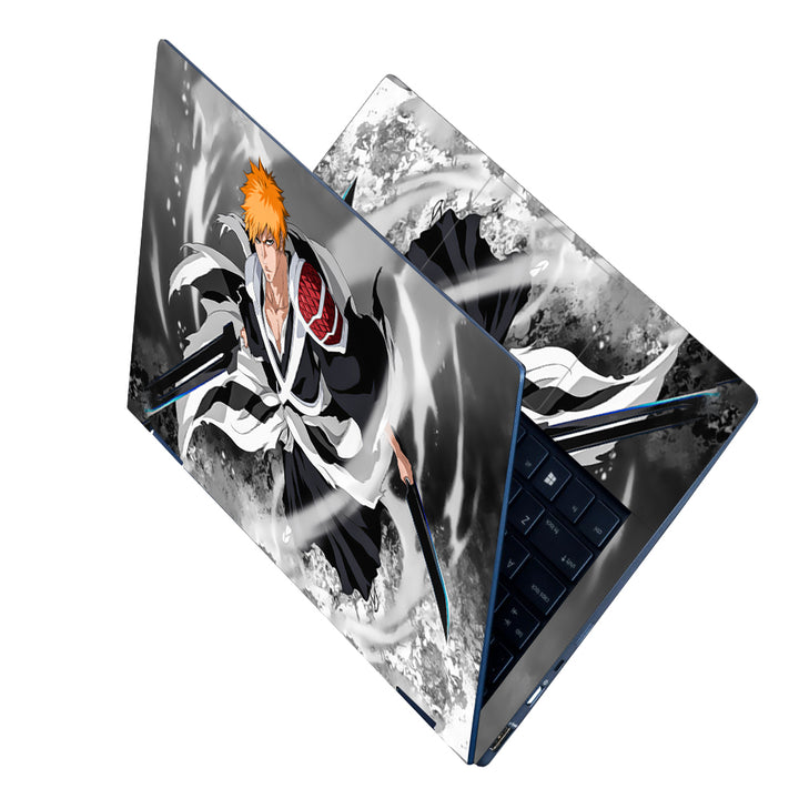 Universal Laptop Skin - Bleach Anime Ichigo Bankai - SkinsLegend