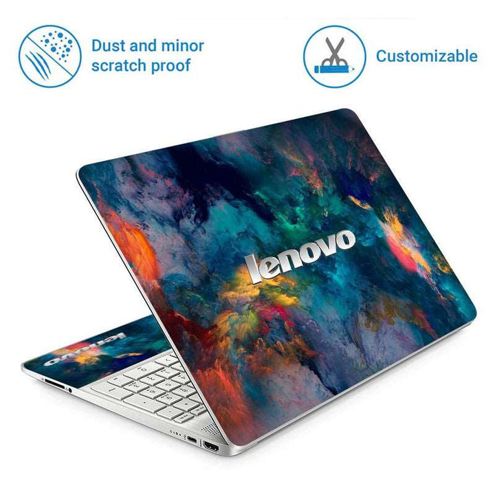 Full Panel Laptop Skin - Lenovo Blue Smoke