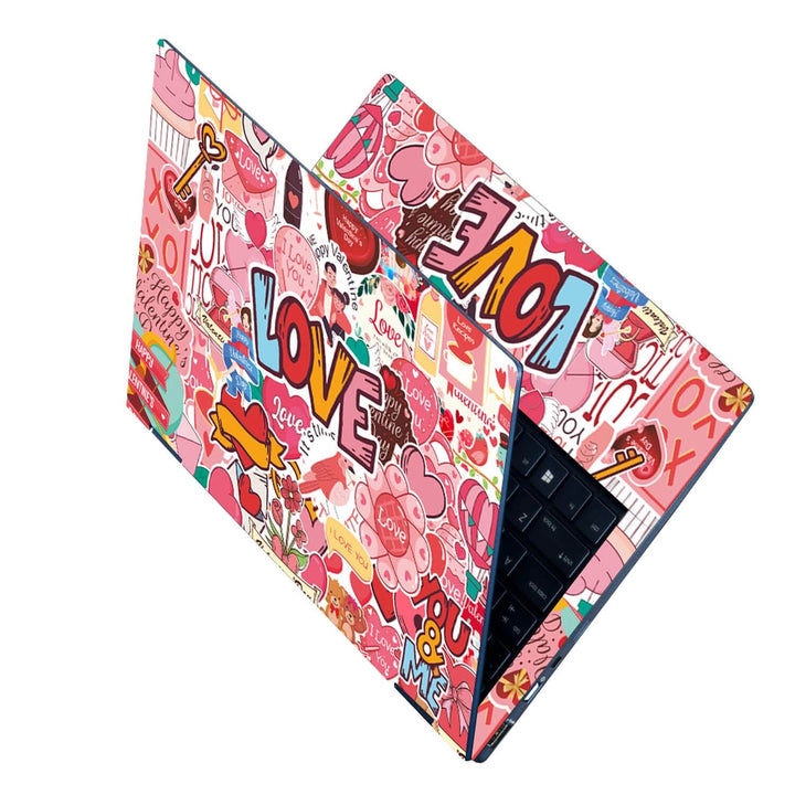 Laptop Skin - Valentine's Day Sticker Bomb