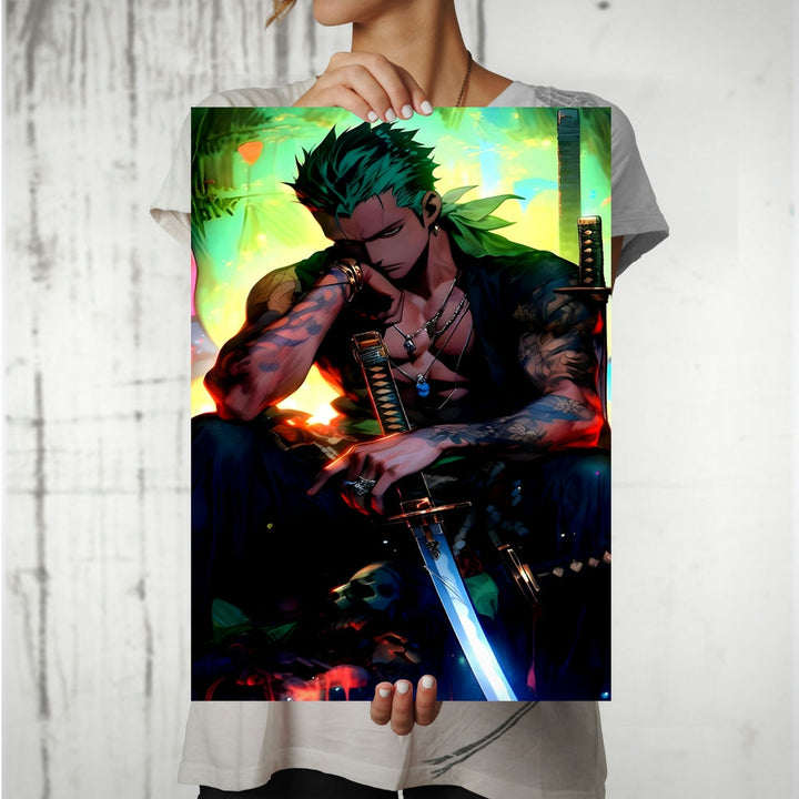 Metal Poster - One Piece Roronoa Zoro OP40