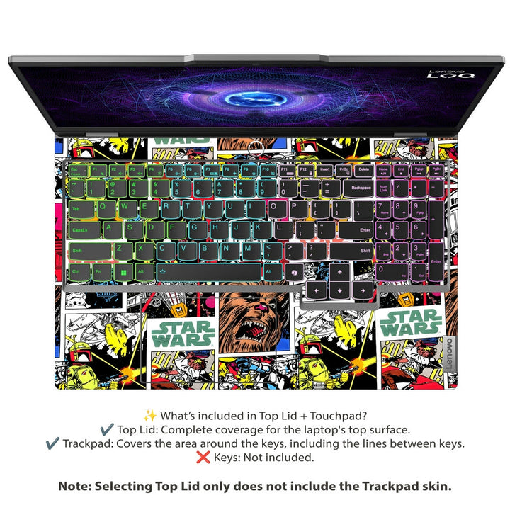 Laptop Skin - Star Wars Comic Frames