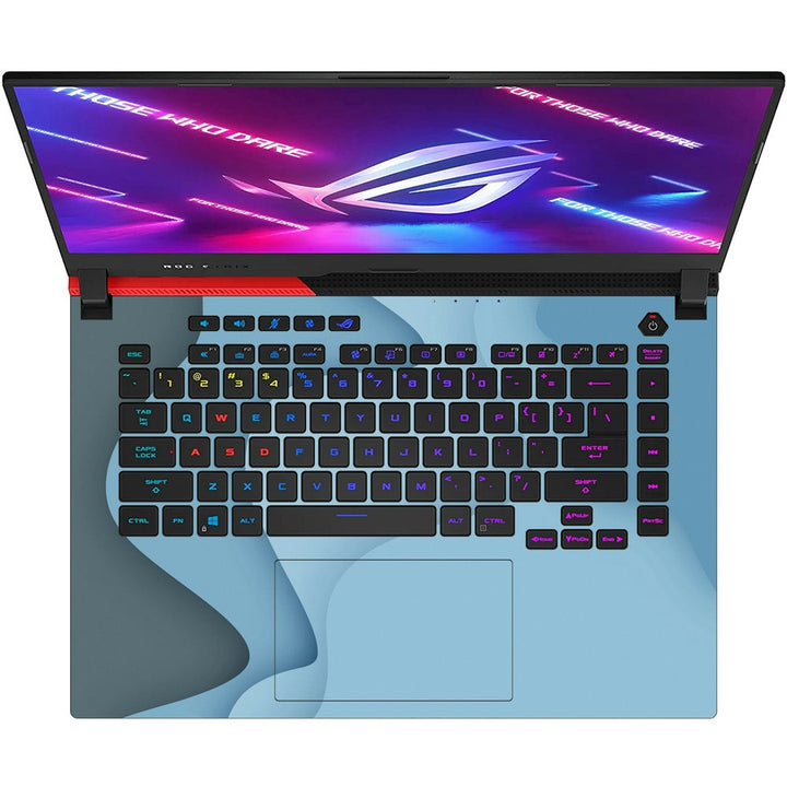 Asus Laptop Skin - Pastel Blue Paper Cutout Art