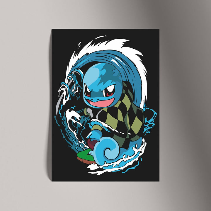 Self Adhesive Textured Vinyl Poster Blue Gengar Pokémon