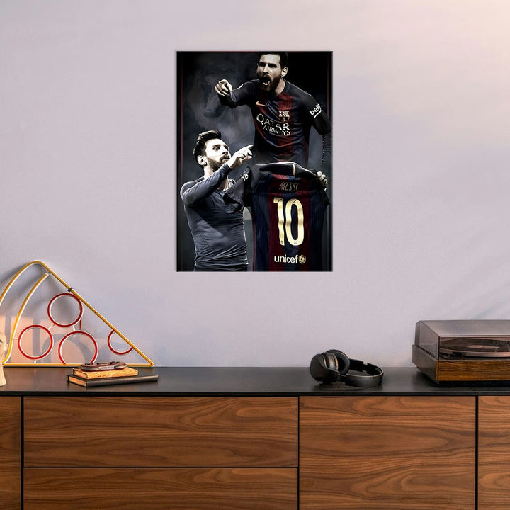 Metal Poster - Footballer Lionel Messi LM05