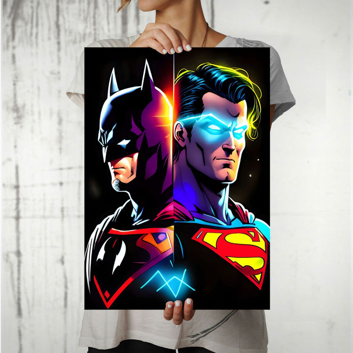 Metal Poster - Superhero Superman Vs Batman SUBA01