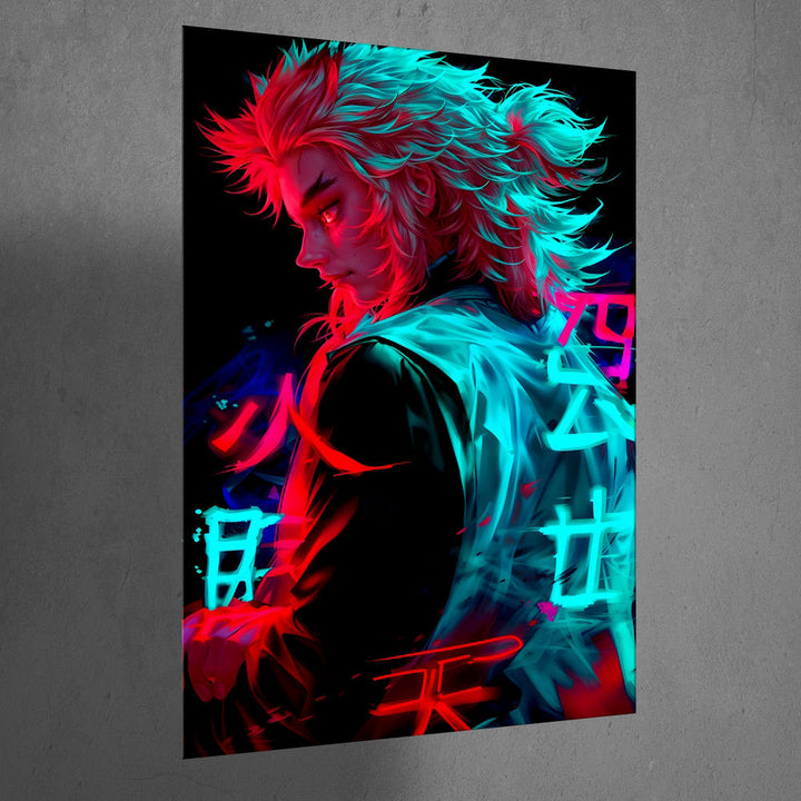 Metal Poster - Anime Red Glare