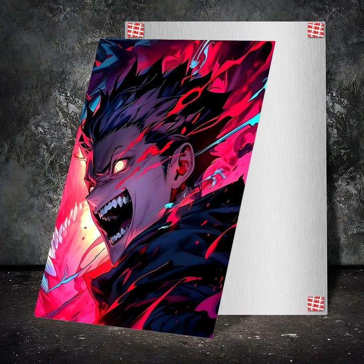 Metal Poster - Anime Flaming Beast