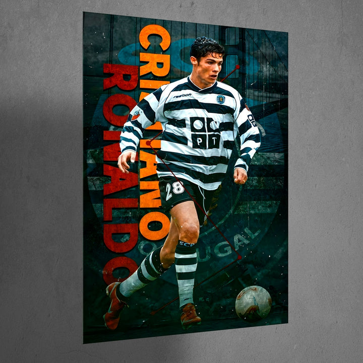 Metal Poster - Footballer Cristiano Ronaldo F04