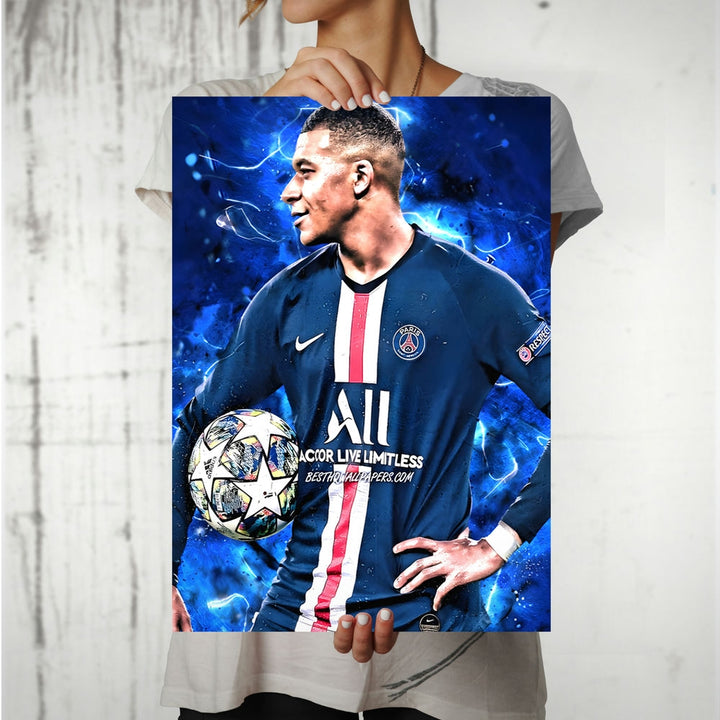 Metal Poster - Footballer Kylian Mbappe KM04