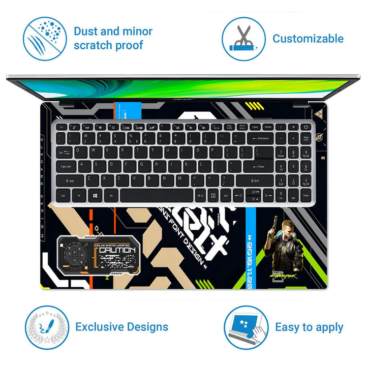 Laptop Skin - Cyberpunk Quantum Rebel