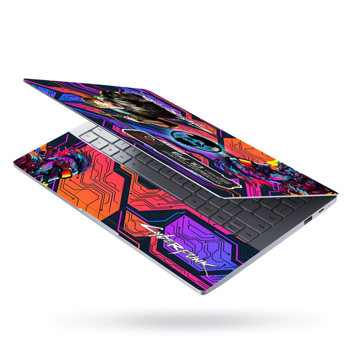 Laptop Skin - Cyberpunk Digital Vortex