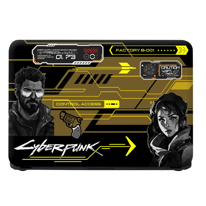 Laptop Skin - Cyberpunk Neon Raiders