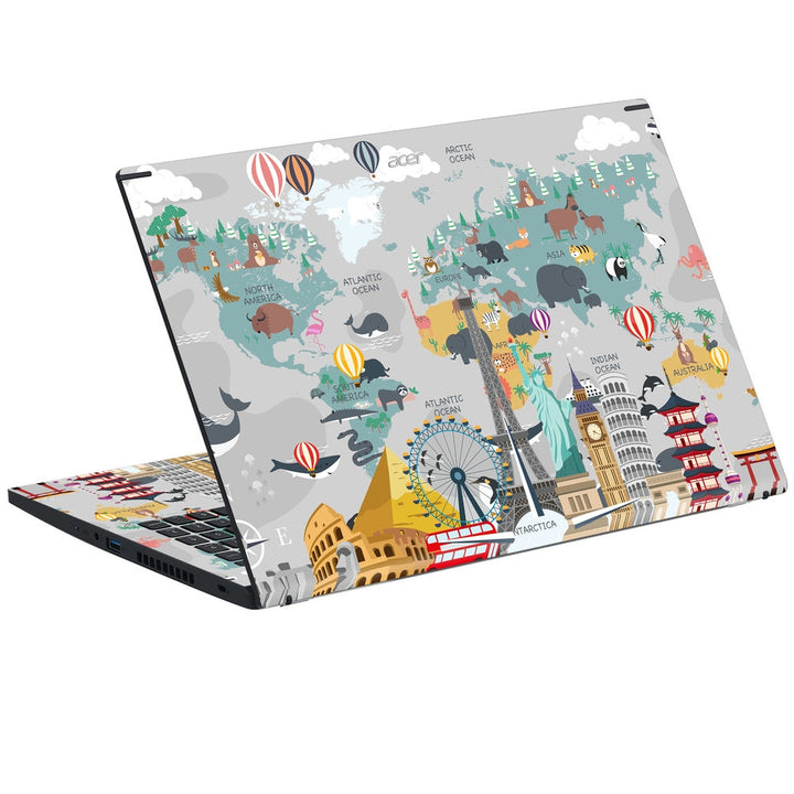 Acer Laptop Skin - Travel Around the World