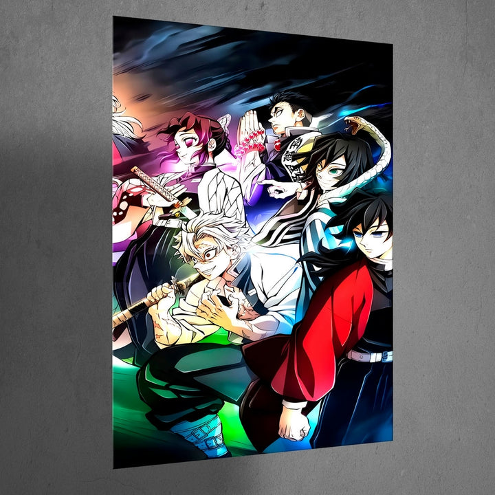 Metal Poster - Anime Demon Slayer DS01