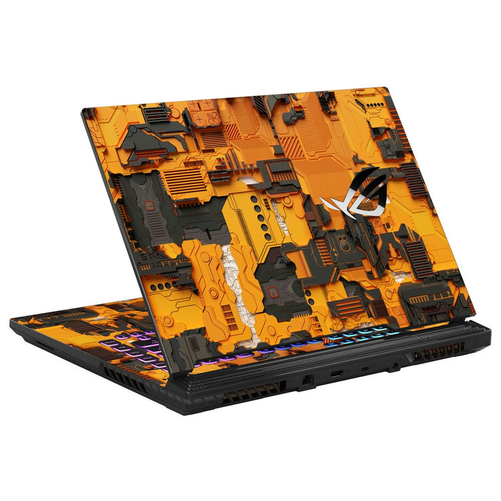 Asus Laptop Skin - Tech Yellow Circuitry