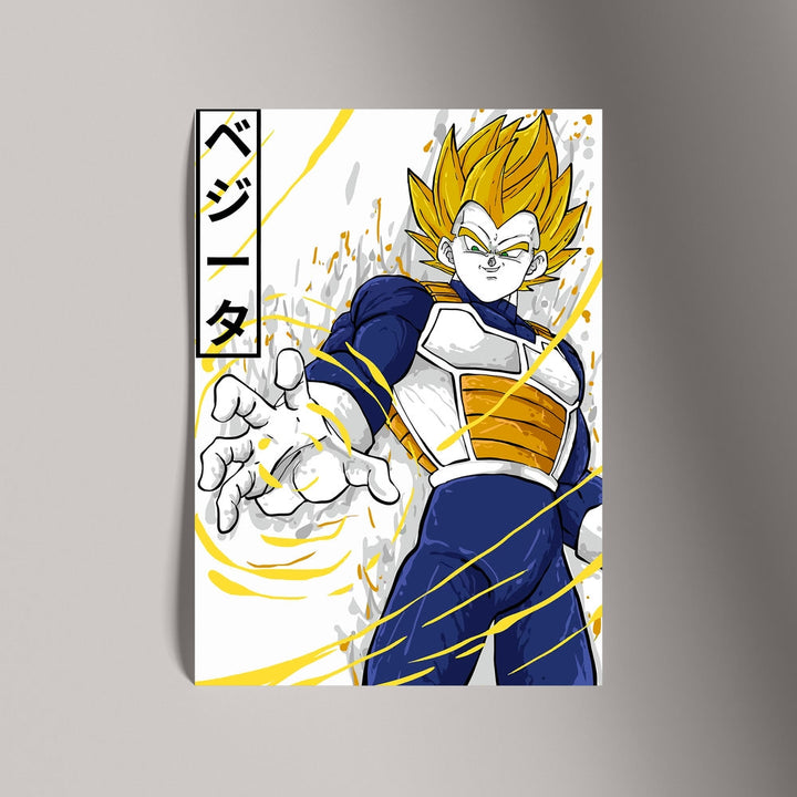 Self Adhesive Textured Vinyl Poster Saiyan Prince Unleashed