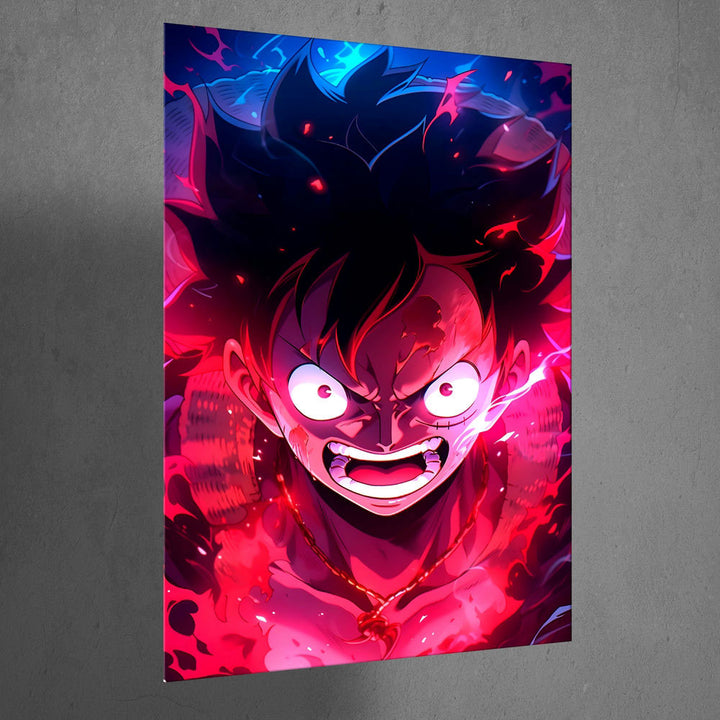 Metal Poster - One Piece Monkey D Luffy OP07