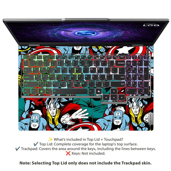 Laptop Skin - Marvel Team-up Heroes