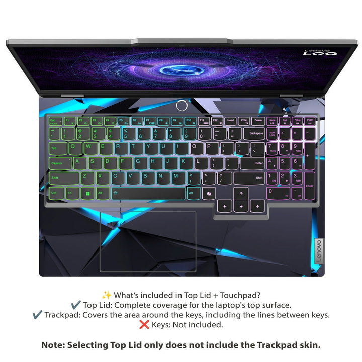 Lenovo LOQ Laptop Skin - Ice Shard Glow