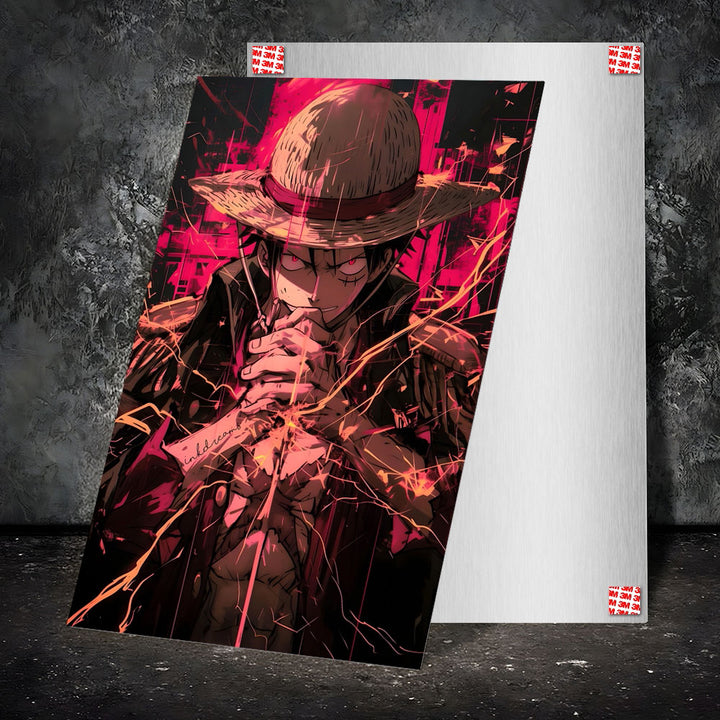 Metal Poster - One Piece Monkey D Luffy OP06