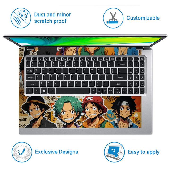 Laptop Skin - Anime One Piece Dynamic Collage DS12