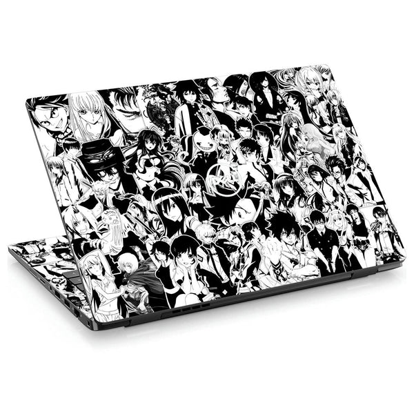 Dell Laptop Skin - Anime Sticker Bomb BW DS1