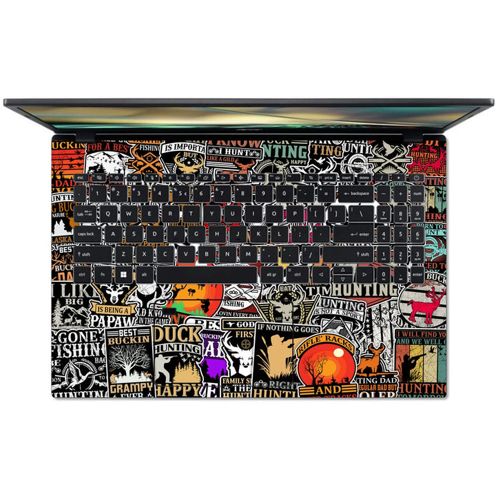 Acer Laptop Skin - Hunting Sticker Bomb DS2