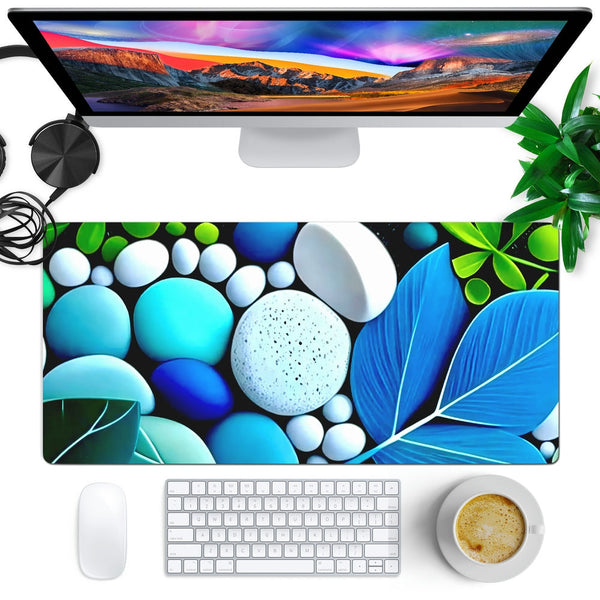 Anti-Slip Desk Mat Gaming Mouse Pad - Colorful Pebbles CP14