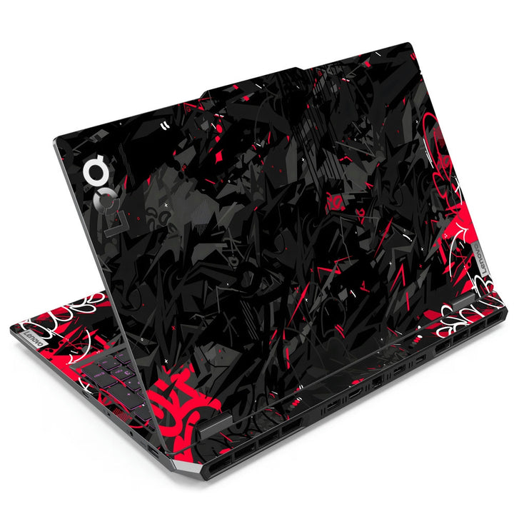 Lenovo LOQ Laptop Skin - Black Red Graffiti