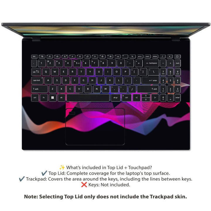 Acer Laptop Skin - Neon Wave