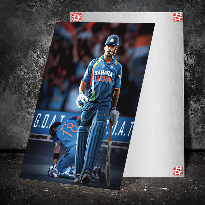 Metal Poster - Indian Cricketer MS Dhoni MS06