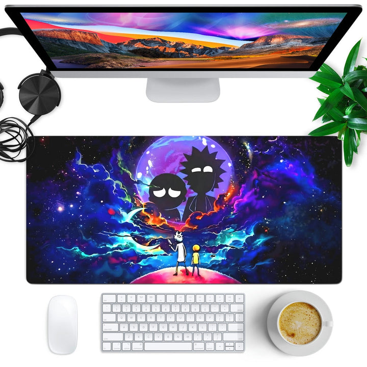 Anti-Slip Desk Mat Gaming Mouse Pad - Cosmic Gaming Colorful Space