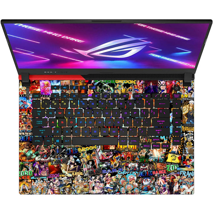 Asus Laptop Skin - Anime One Piece Sticker Bomb DS1