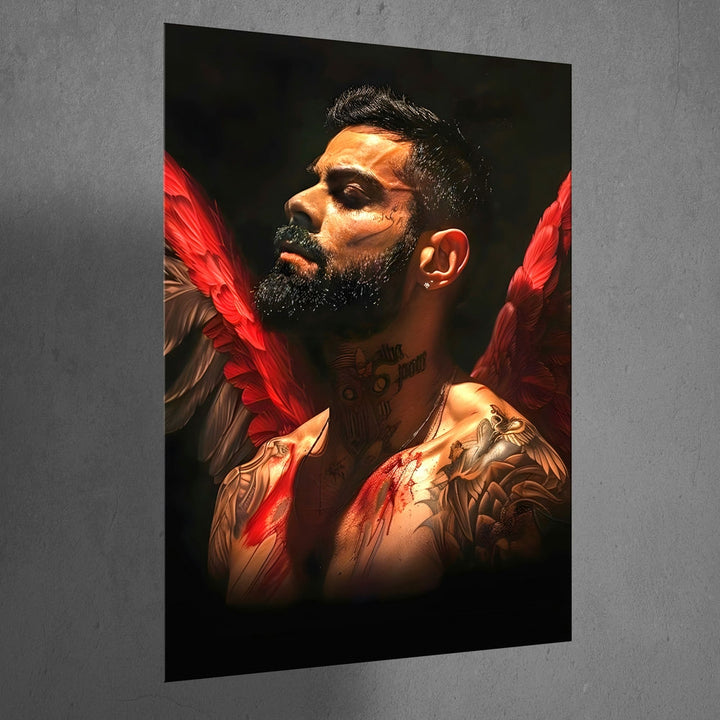 Metal Poster - Indian Cricketer Virat Kohli VK05