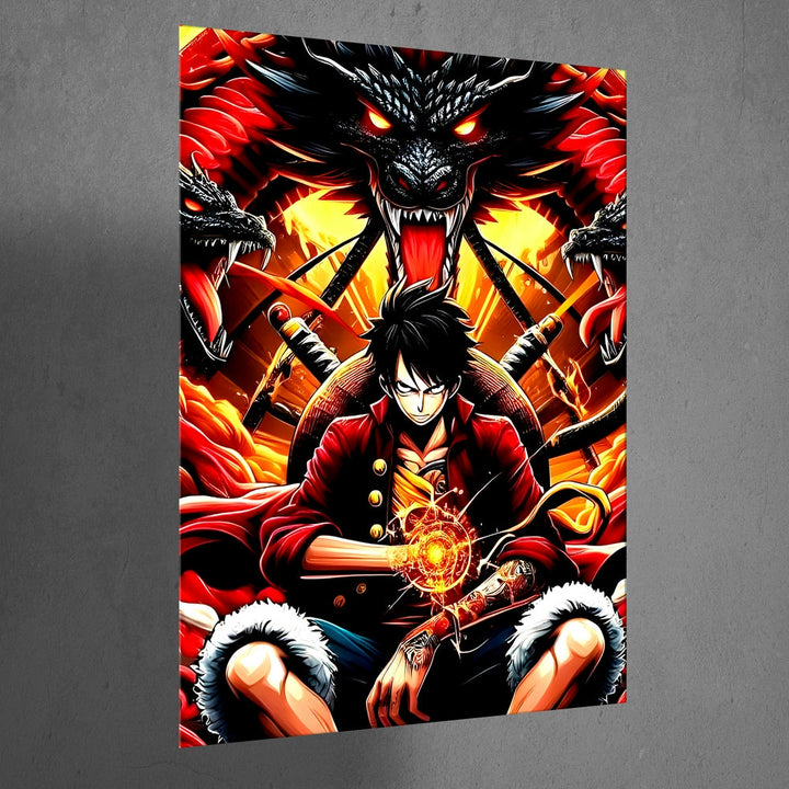 Metal Poster - One Piece Monkey D Luffy OP52