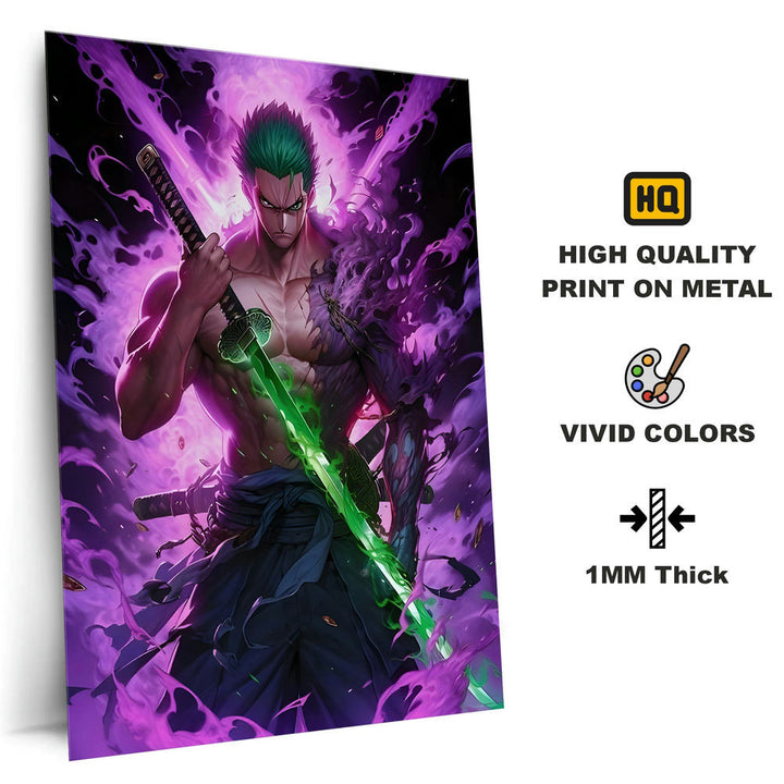 Metal Poster - One Piece Roronoa Zoro OP28