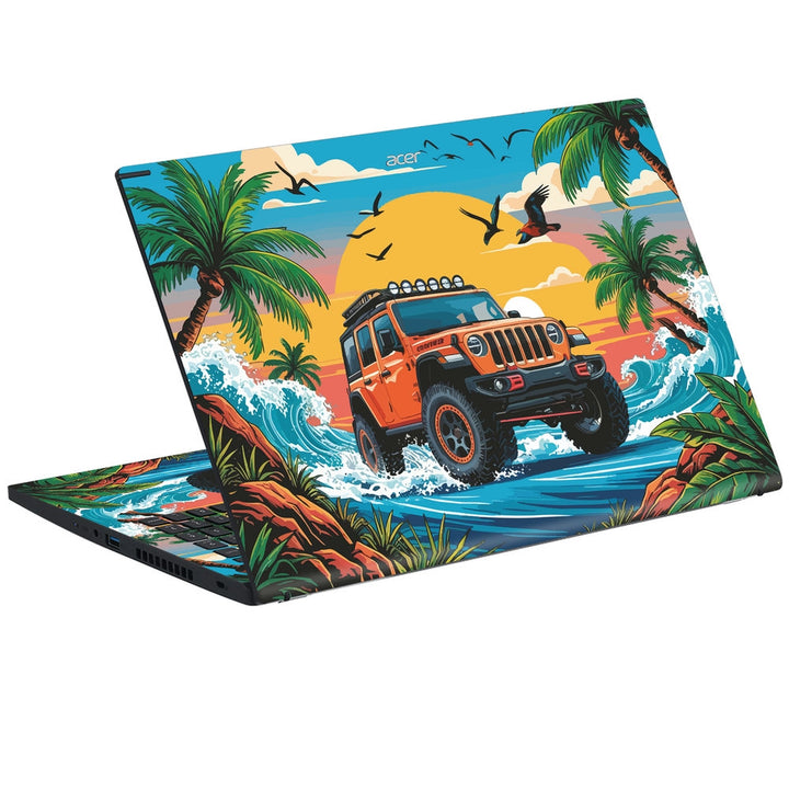 Acer Laptop Skin - Tropical Jeep Safari