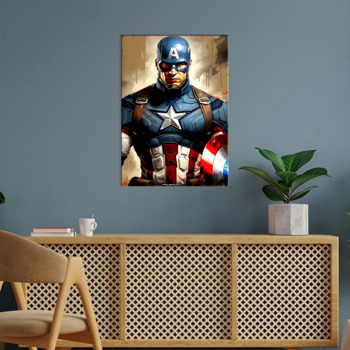 Metal Poster - Superhero Captain America CAP08