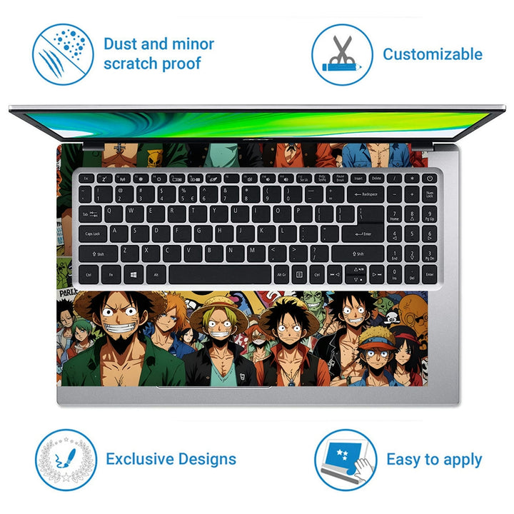 Laptop Skin - Anime One Piece Dynamic Collage DS11