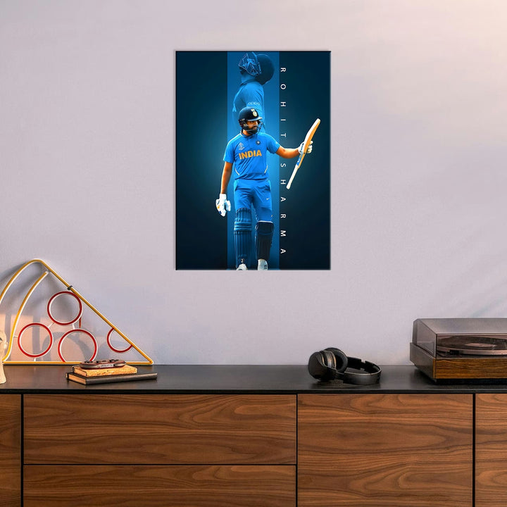 Metal Poster - Indian Cricketer Rohit Sharma RS03