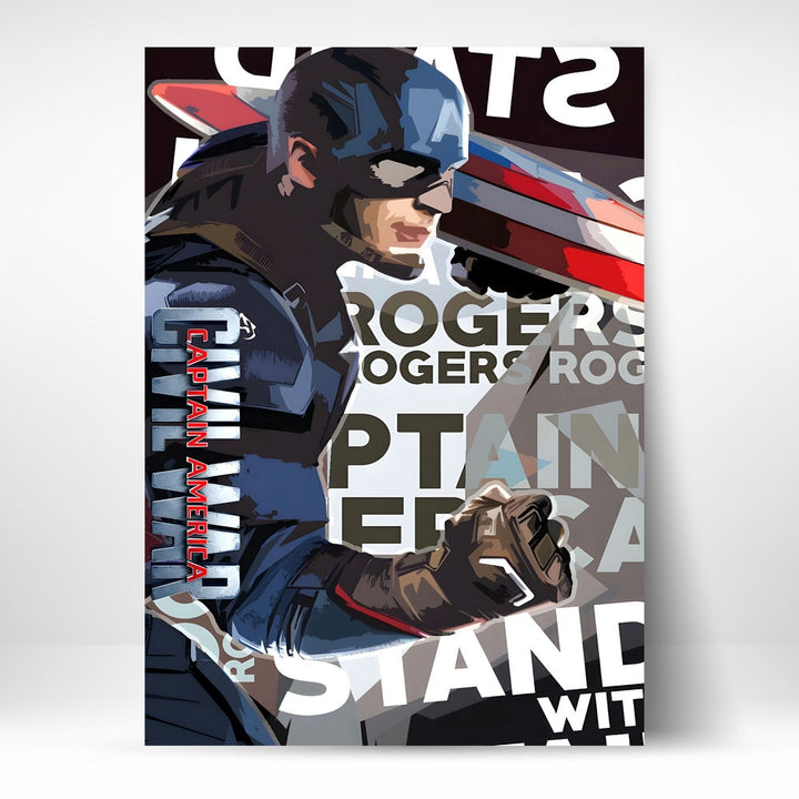 Metal Poster - Superhero Captain America CAP09