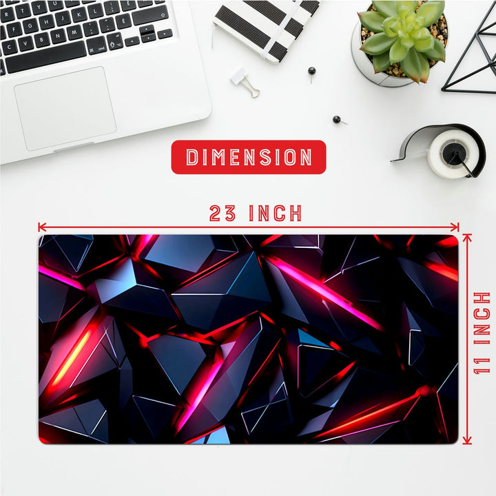 Anti-Slip Desk Mat Gaming Mouse Pad - Crimson Shards