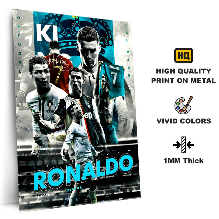 Metal Poster - Footballer Cristiano Ronaldo F06