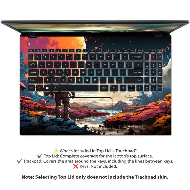 Acer Laptop Skin - Space Explorers Dream