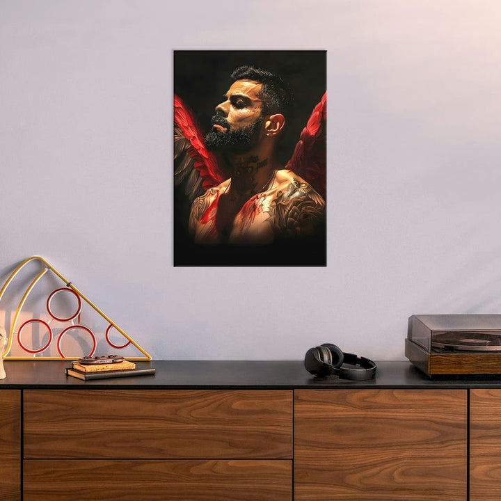 Metal Poster - Indian Cricketer Virat Kohli VK05