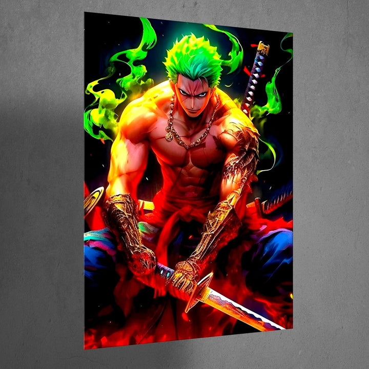 Metal Poster - One Piece Roronoa Zoro OP56