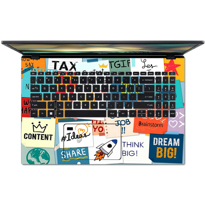 Acer Laptop Skin - Motivational Quotes Good Job Have A Nice Day